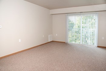 The Como 1 bedroom, living room and balcony
